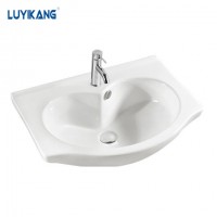 L73 popular cabinet bathroom ceramic sink cheap cabinet basin for hotel cabinet wash basin