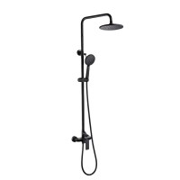 Modern Design Black Shower Set bathroom shower faucet set brass shower mixer wall mount with slide bar