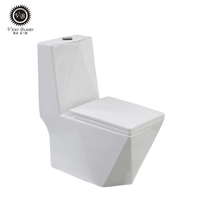 Slow down cover sanitary ware square shape wc toilets ceramic modern