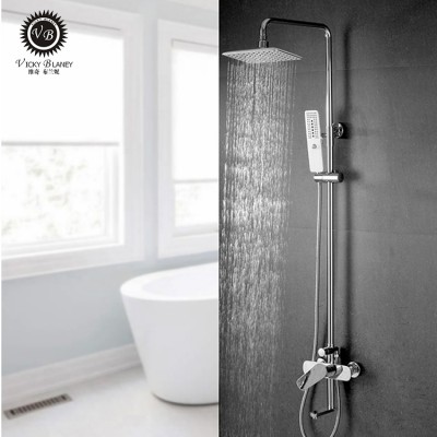 Hot cold water modern thermostatic shower mixer bathroom wall mount